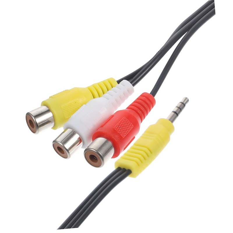 LABRIMP 3Pcs Video Adapter Cord to Female Audio Video Cable