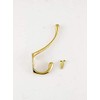 brass brass double hook antique gold