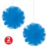 Beistle 54940-B Tulle Balls, 8", Blue