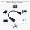 Dual IEC320 C7 to C20 Cord Universal Y Power Splitter
