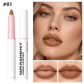 Erinde Lápiz Perfilador de Labios Cremosa Mate, Larga Duración, #01