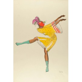 Paul Colin : Josephine Baker, Dancing : 1927 : Archival Canvas Art