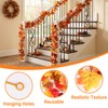 2 Pack 5.9Ft Artificial Autumn Maple Leaf Garland, Fall Leaves