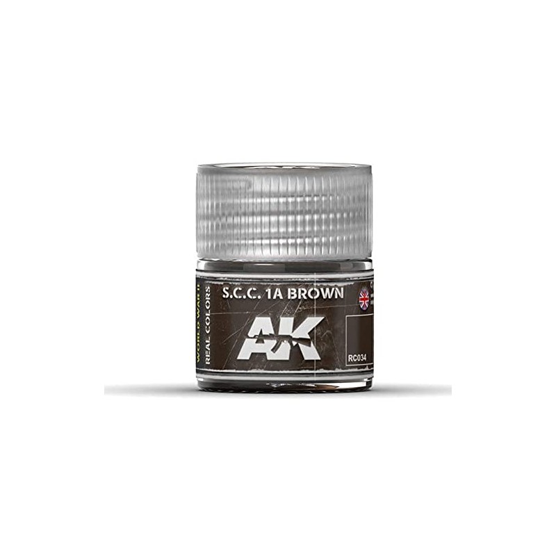 AK REAL COLORS RC034 S.C.C. 1A Brown (10 ml)