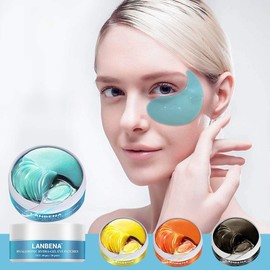LANBENA Parches De Ojos Original Elimina Ojeras Bolsas Lanbena (Perla de Oro Negro)