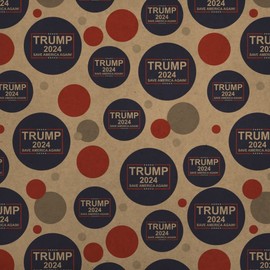 GRAPHICS & MORE Trump 2024 Premium Kraft Gift Wrap Wrapping Paper Roll