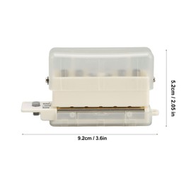 6 Hole Paper Puncher, Loose Binders & Binding Systems Binding Machines Leaf Paper Puncher for A4 A5 B5 Notebook Scrapbook, 2 Sheets Capacity, Hole Diameter: 5.5mm (Transparent)