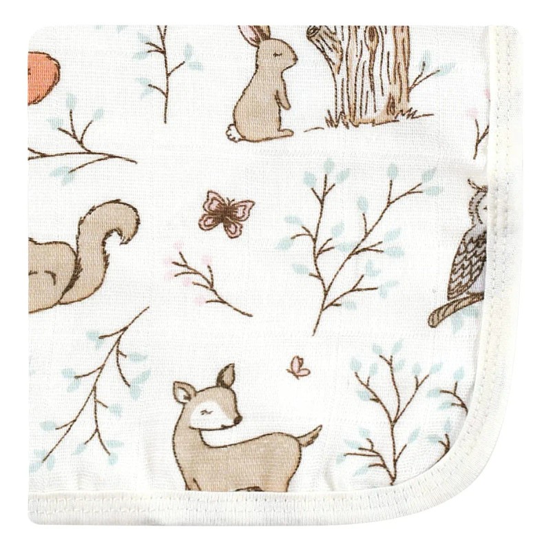 Paños Unisex De Muselina De Algodón Para Bebé Bosque Encanta
