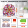 Diamond Art Painting Napkin Holder for Table, DIY 5D Diamond