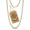 Cadoline 316L Stainless Steel Men's Jewellery Wheat Womens Gold Chain