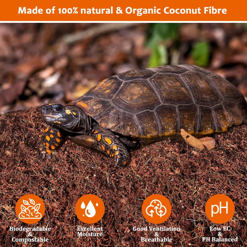 Riare 2 Pack Natural Coconut Fiber Substrate for Reptile- Premium