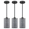 3 Pack 1 Light Hanging Kitchen Island Crystal Pendant Lighting