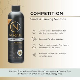 Norvell Norvell Premium Professional Sunless Tanning Spray Tan Solution - Competition Tan, 8 fl.oz.