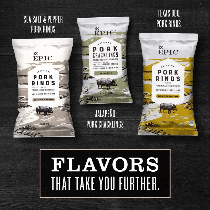 EPIC Maple Bacon Pork Cracklings, Keto Consumer Friendly, 4 Count