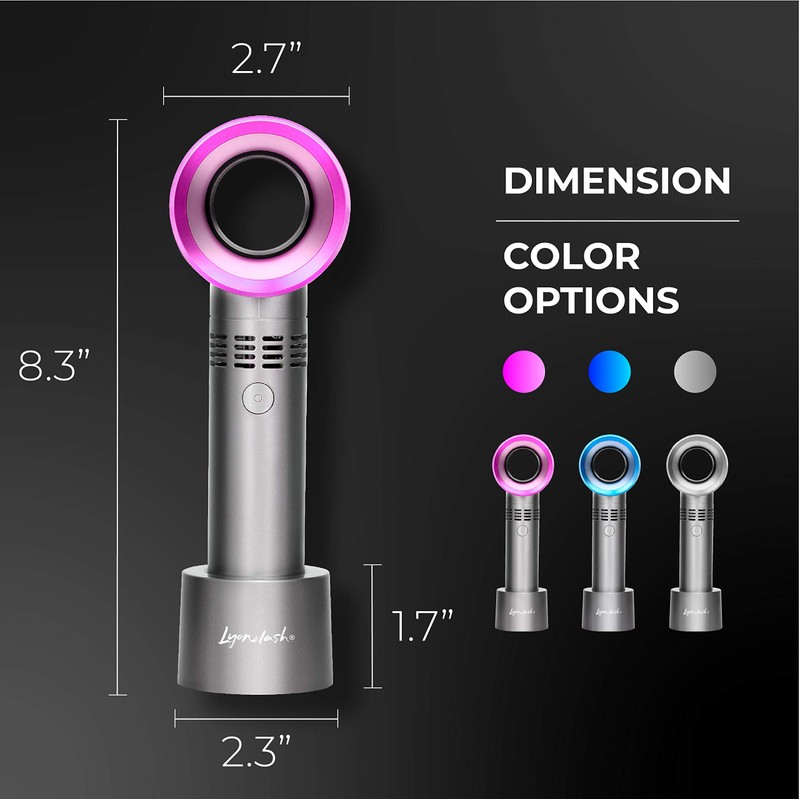 Lyon lash Portable USB Rechargeable Bladeless Mini Fan/Air Conditioning Blower/Handheld
