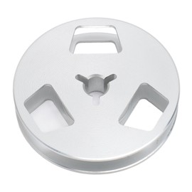 1/4 2.5 Inch Empty Tape Reel 3 Hole Universal Sound Tape Takeup Reel for Recording Open Reel Takeup Reel Machine Silver