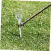 Gatuida 4 Pcs Heavy Duty Carbon Steel Tent Stakes Galvanized