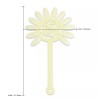 Beauticom 120 Tips White Fan Shaped Flower Design False Nail
