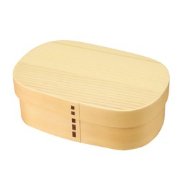 Bend wappa Lunch Box Square 1 Tier Natural CC Divider with Band