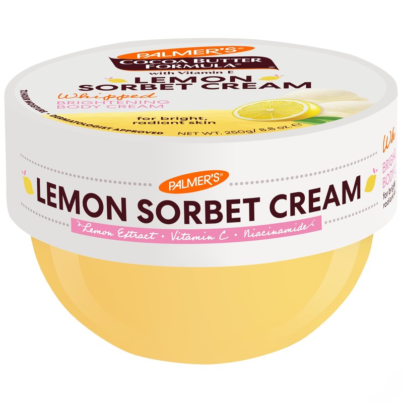 Palmer's Cocoa Butter Formula, Lemon Sorbet, Crema Corporal Aireada Iluminadora,