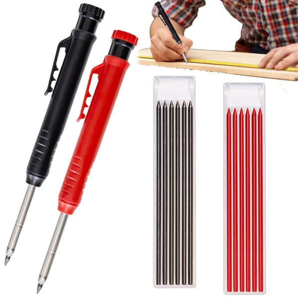 ZDL Deep Hole Marker Pencil Set, 4 Pieces Deep Hole