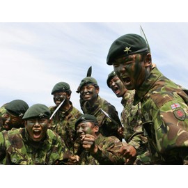 Gorkha Kukri Knife With Leather Cover – Full Tang Cold Carbon Stainless Steel Blade, 17 IN Tactical Machete (Horn Handle) – Includes 2 Small Knives – Perfect for Outdoor, Hiking, Survival & Adventure