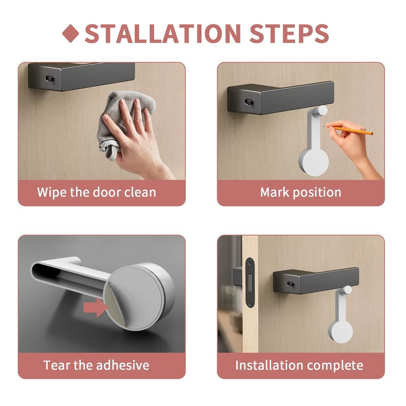 Door Lever Lock，Child Proof Safety locks for doors，Keep Baby Safe,