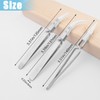 Evponk 3 Pcs Precision Reverse Ceramic Tweezers Set, Non-conductive, Heat