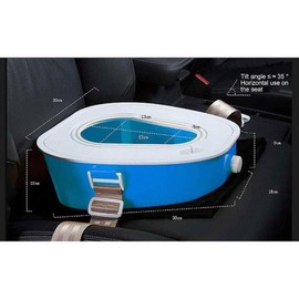 QIUR Portable Car Toilet/car Potty/Emergency Toilet/Vehicle Urine Bag- - Suitable for Outdoor Emergency, Camping and Sleeping, Car Travel,Traffic Jam (Blue)
