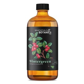 Wintergreen Essential Oil by Wholesale Botanics | Premium Grade 100% Undiluted Essential Oil | for Aromatherapy, Soaps, Lotions, & Candles | Vegan & Cruelty Free (16 Fl Oz)