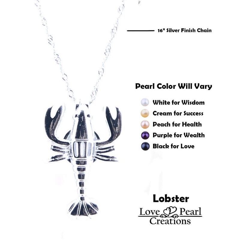 Love Pearl Creations Animals Wish Kit with Pendant Necklace (Lobster)