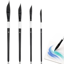 HARY Dagger Watercolour Brush, 4PCS Dagger Brush