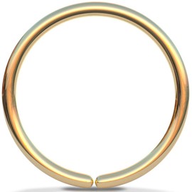 Gold Helix Earrings, Small Cartilage Ring, Cartilage Earring, Tragus Earring, Helix Ring, Piercing Earring, Gift for Her, Single Earring Ring