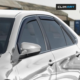 CLIM ART in-Channel Incredibly Durable Rain Guards for Toyota Camry 2015-2017, Original Window Deflectors, Vent Window Visors, Vent Deflector, 4 pcs. - 615306