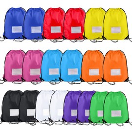 CODOBON Mochila con cordón, bolsa de poliéster para escuela, gimnasio, deporte, 10 colores