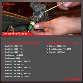 GPMMWPG Set of 6 Fuel Injectors Compatible with Jeep for Wrangler 1997-1998,for Grand Cherokee 1997-1998, for Cherokee 1996-1998, for TJ 1997-1998,RL030778AB FJ682