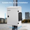 Outdoor Electrical Box, Cold-Rolled Steel Plate, Aluminum Alloy Back Beam,