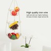 Multifunction 3 Tier Removable Hanging Fruit Baskets Vegetable Storage Organizer