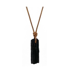TSdiyART Black Tourmaline Necklace, Healing Natural Gemstone Pendant Necklace, Bohemian Crystal Protection Necklace Spiritual Jewelry (Black Tourmaline)
