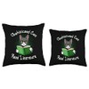 Funny Cat Litter Sophisticated Cats Read Litterature Kitty Throw Pillow
