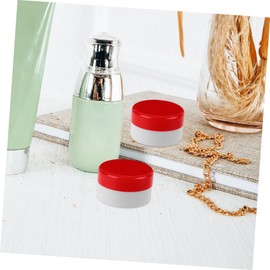 Mikinona Travel-Friendly Round Cream Boxes 6 Pack Empty Bottles Leak Small Containers for Cosmetics Makeup Boxes Lids