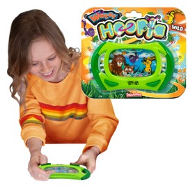 Deluxebase Water Hoopla - Safari from Wild Animal Retro Water Handheld Game. Ring toss hand held arcade game for kids and adults