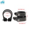 morytrade Seat Clamp Double Type Seat Post Clamp Bicycle Road