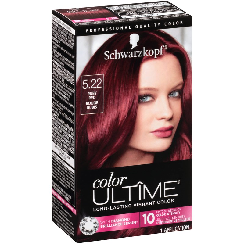 Schwarzkopf Schwarzkopf Color Ultime Permanent Hair Color Cream, 5.22 Ruby