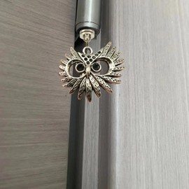 Silver Hinge Head Home Decoration Owl,Magnetic Hinge Dropper Hanging,Magnetic Hinge Head Toppers,Door Hinge Pin Topper