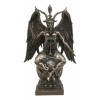 MystiKraft 15" Height Large Baphomet On Globe Statue Sabbatic Goat