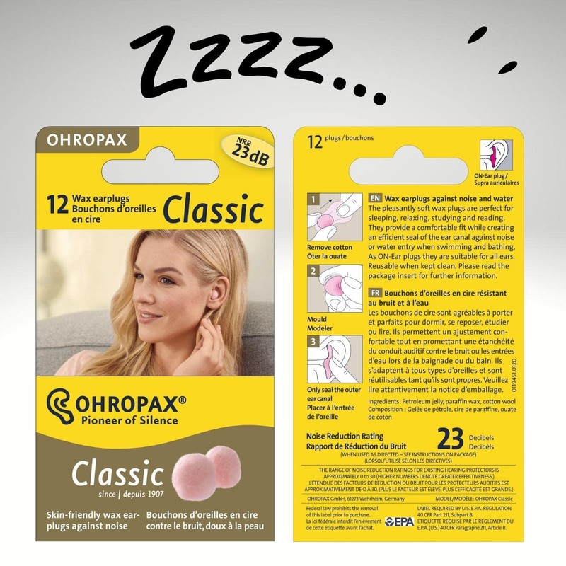 Ohropax Ohropax Wax Ear Plugs, 12 Plug