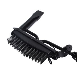 2 In 1 Design Welding Chipping Hammer with Coil Spring Handle and Wire Brush Welding Premium Brush and Chipping Hammer Combo