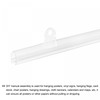 sourcing map PVC Poster Rail 30 cm / 12 Inches