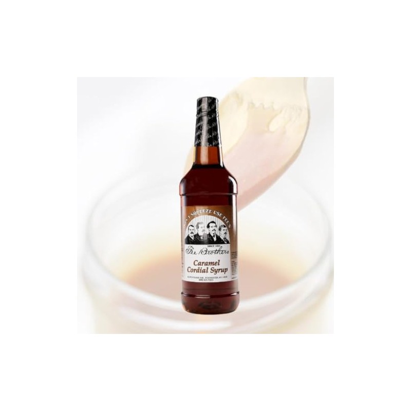 Fee Brothers Cordial Syrup & Coffee Flavoring, Caramel, 32 Fl